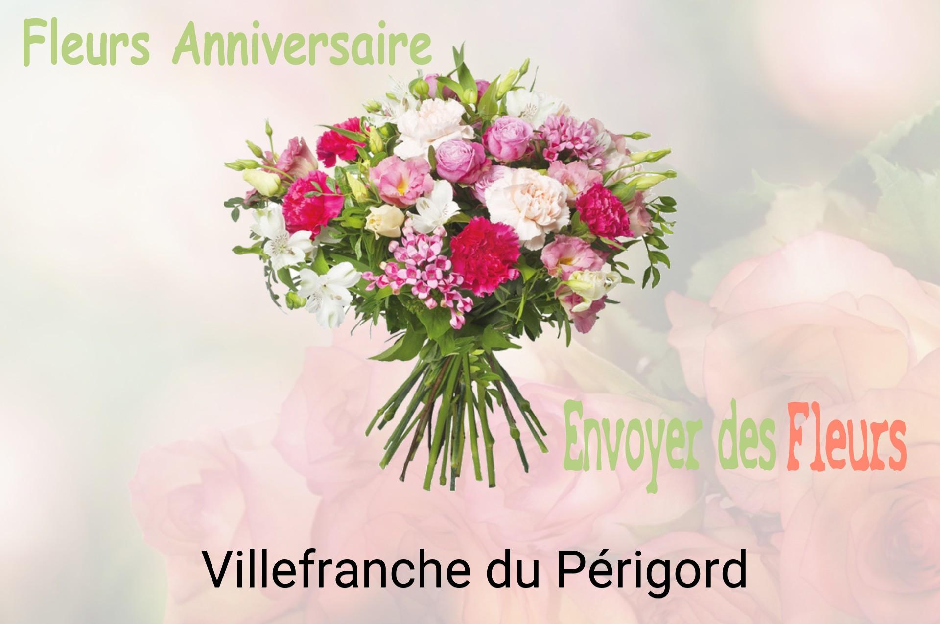 Bouquet de fleurs d’anniversaire livré à Villefranche-du-Périgord