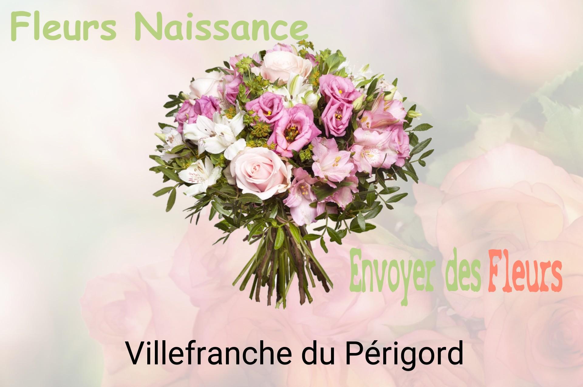 Bouquet de fleurs de naissance livré à Villefranche-du-Périgord